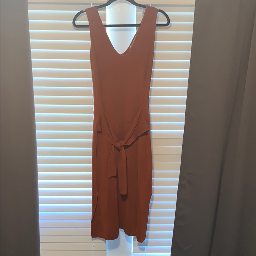Zara burnt orange brand new with tags midi dress
